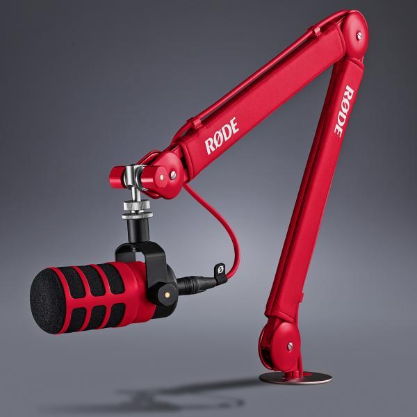 Produktbild RØDE Mikrofonarm PSA1+ Plus Rot mit XLR Kabel