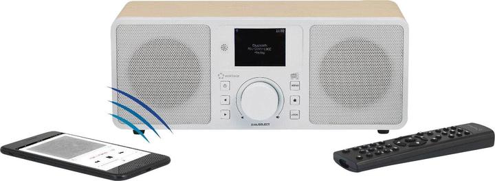 Actual product image Renkforce RF-IRDAB-RETRO1 (DAB+, FM, Bluetooth, Wi-Fi)