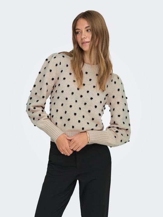 Produktbild JdY Normal geschnitten Hoch geschlossen Lange Bündchen Puffärmel Pullover Strickpullover (XXL)