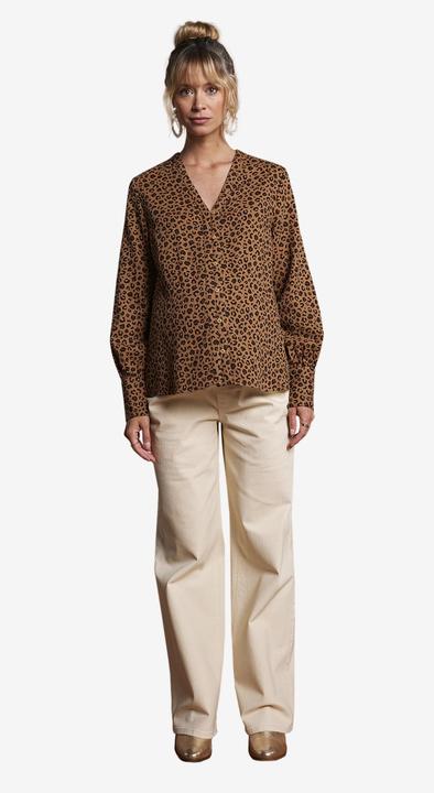 Image du produit Envie de Fraise Bio-Kollektion: Musselin-Bluse mit Leomuster für Schwangerschaft und Stillzeit (42)