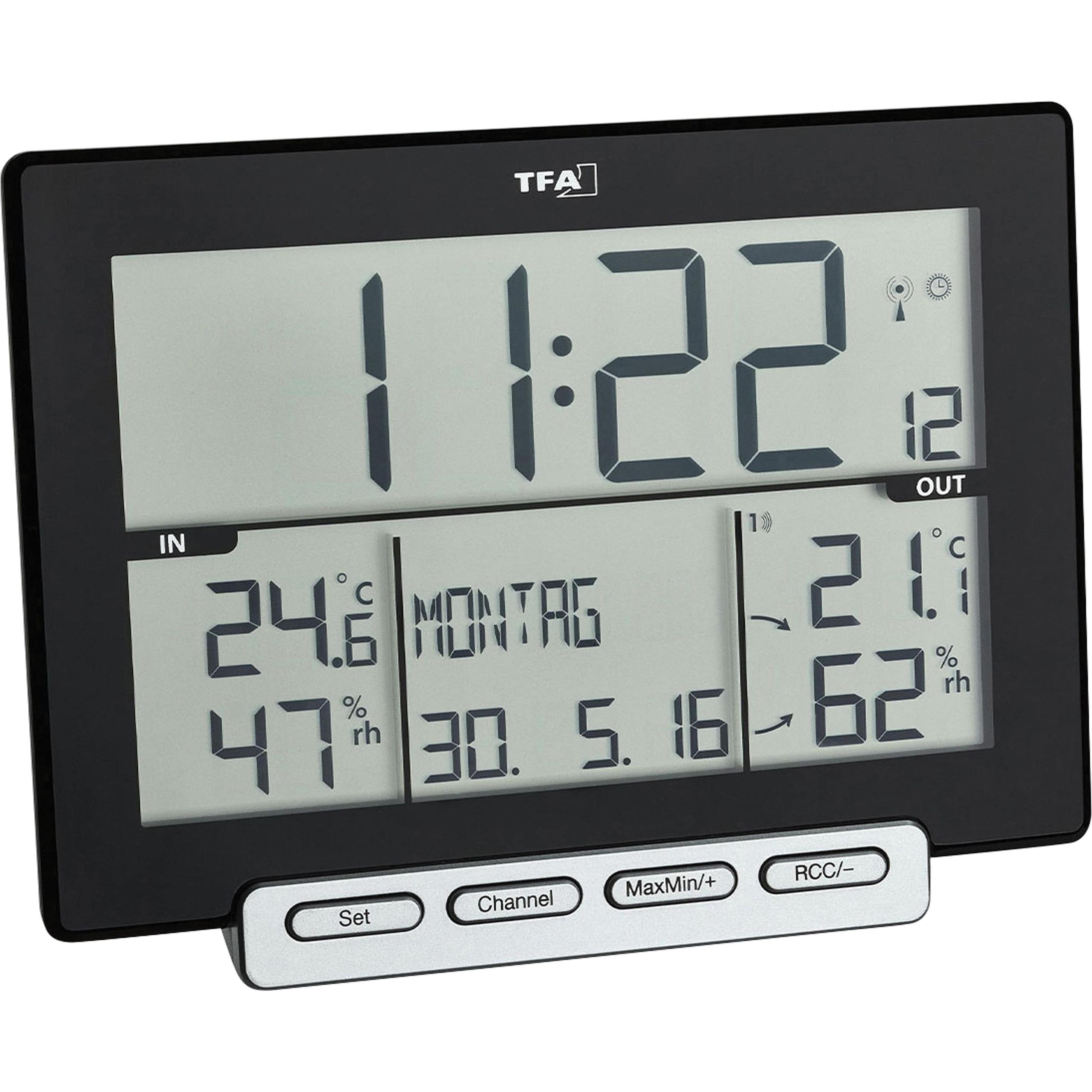 TFA Trinity, Thermometer + Hygrometer, Schwarz