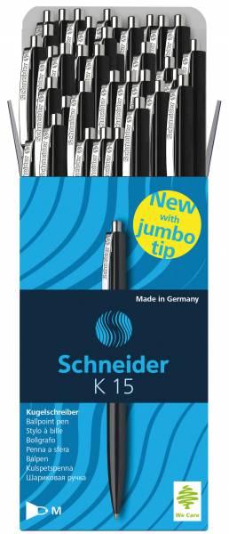 Image du produit Schneider Stylo à bille K15 JS 3081 noir, rechargeable (Noir, 1 x)