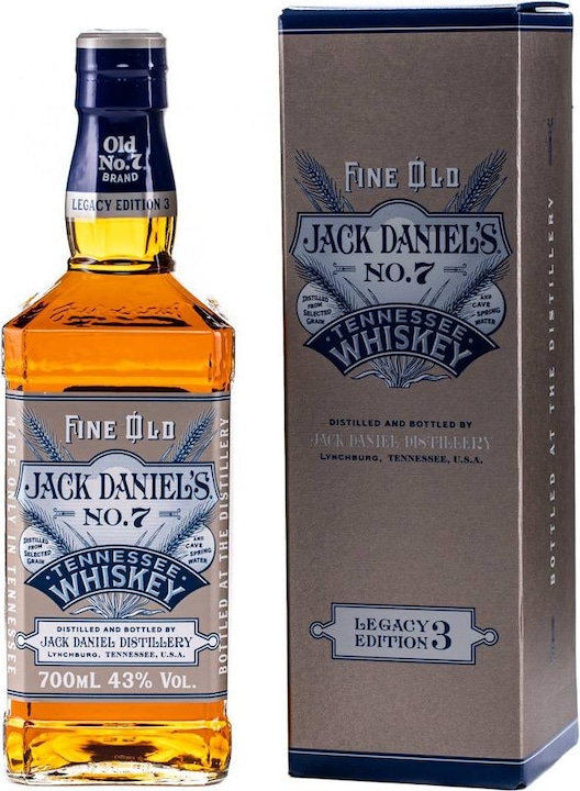 Immagine prodotto Jack Daniel's Old No. 7 Tennessee Whisky Legacy Edition No. 3 con custodia (Miscelato Whisky, 1 x 70 cl)