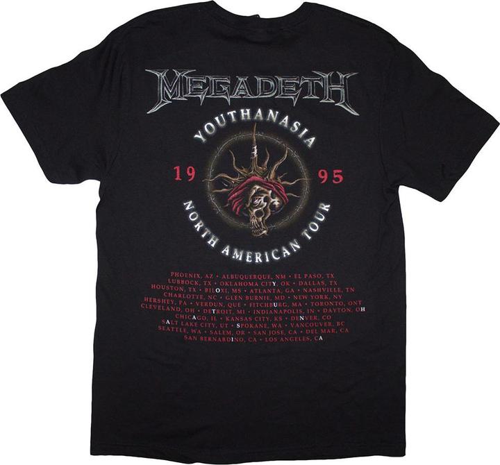 Produktbild Megadeth Youthanasia 1995 North American Tour TShirt (XL)