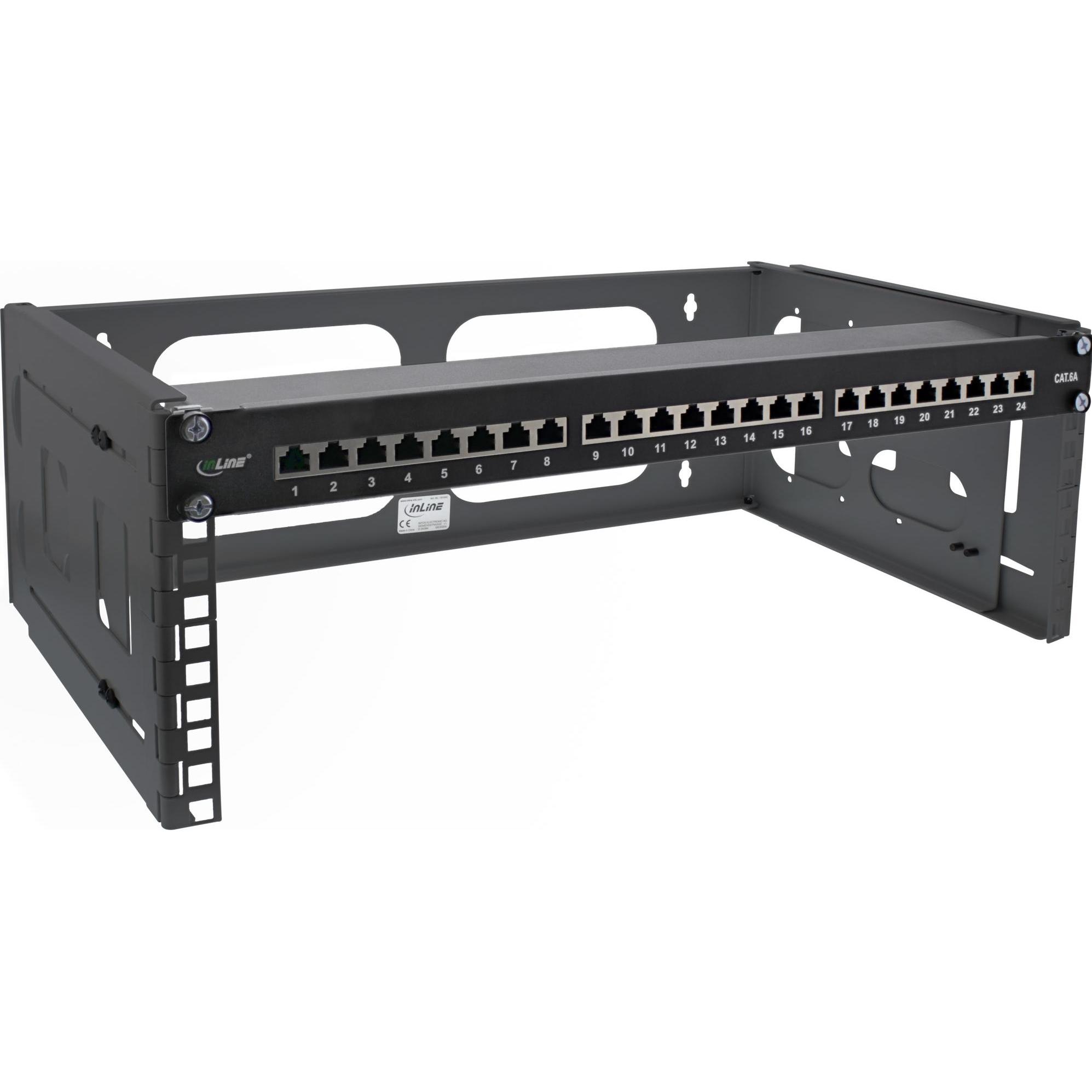 Thumbnail - InLine 19" Rack zur Wandmontage (10.87 HE, 19 Zoll Rack), Serverschrank, Schwarz