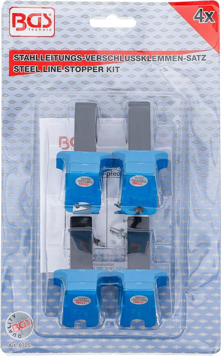 Produktbild BGS Stahlleitungs-Verschlussklemmen-Satz 4-tlg.