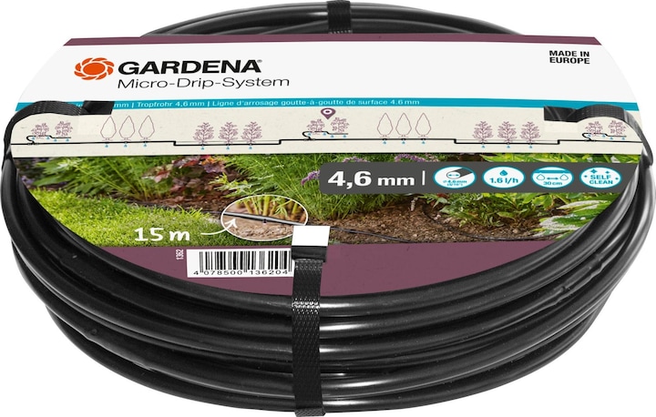 Actual product image Gardena Micro-Drip-System drip pipe above ground (Drip hose + drip tube)