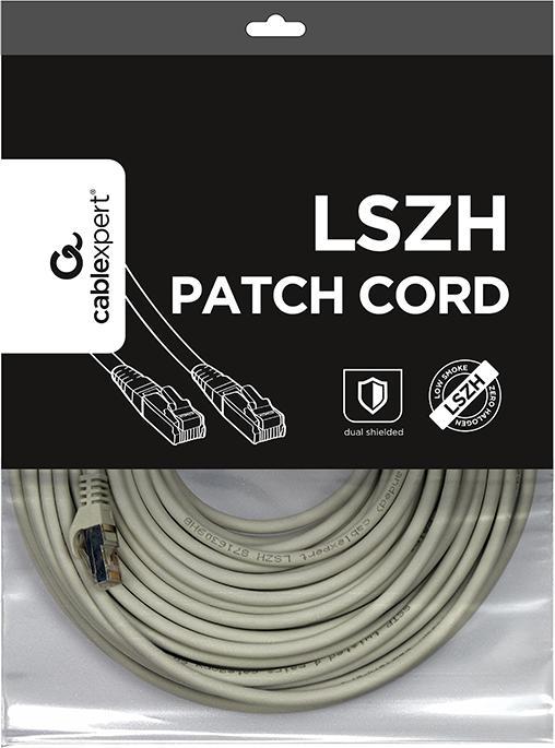 Produktbild Gembird PP6A-LSZHCU-30M networking cable Grey Cat6a S/FTP (S-STP) (S/FTP, CAT6a, 30 m)
