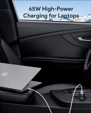 Actual product image Aukey Wall charger Aukey CC-Y23, 2xUSB-C, 65W (black)