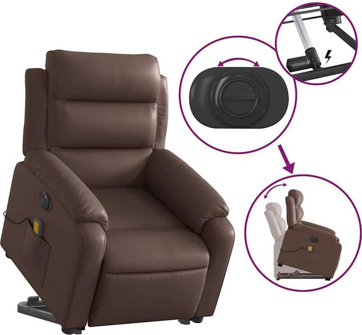 Image du produit vidaXL Massagesessel mit Aufstehhilfe
