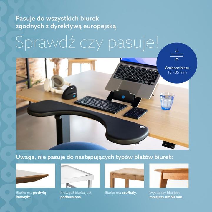 Produktbild R-Go Tools Ergonomic Armrest Black