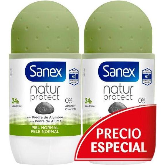 Sanex, Deo, Deo Roll On Natur Protect P. Normal 50 ml Duplo (Roll-on, 50 ml)