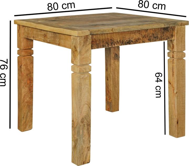 Actual product image Wohnling Rustica (80 x 80 x 76 cm)