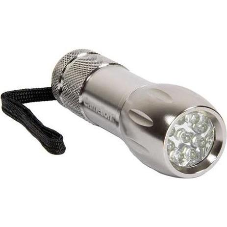 Camelion, Taschenlampe, CT-4004 Aluminium 9-LED torche + 3 x AAA batteries, carrying loop (3 cm)