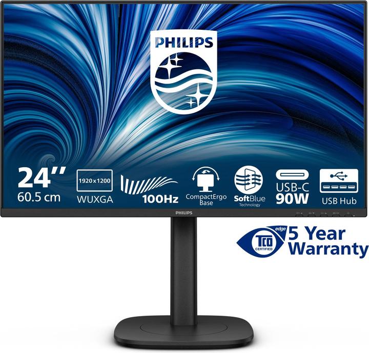 Philips 24B2U3301D - 24 Zoll Full HD Mon (1920 x 1200 Pixel, 24")