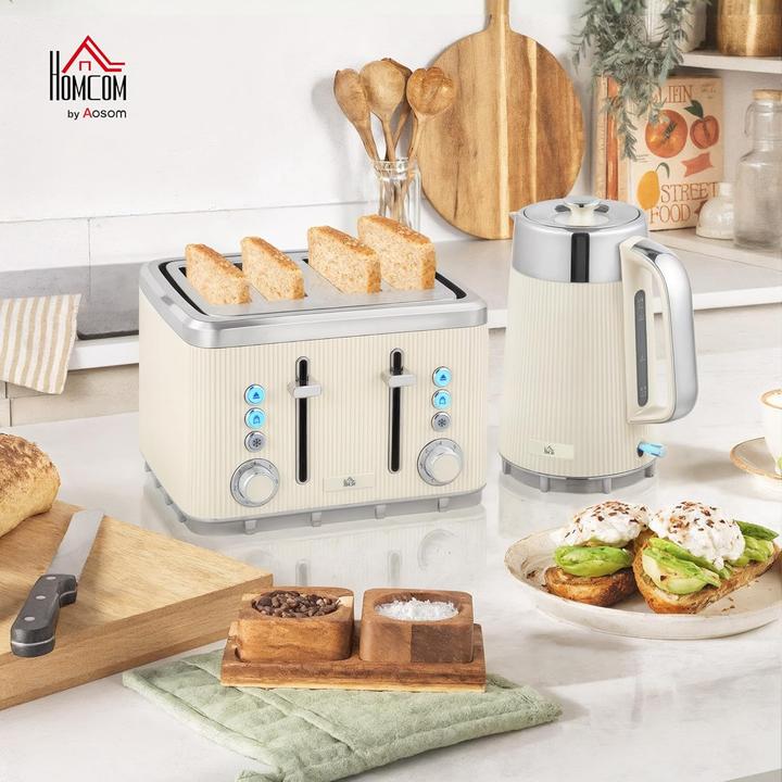 Produktbild Homcom Frühstücksset mit Wasserkocher und Toaster (1.70 l)