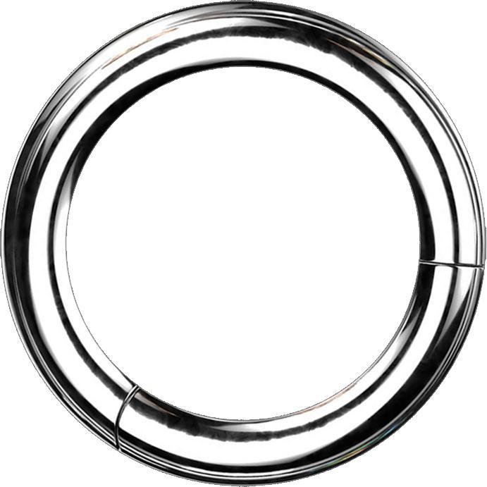Produktbild Star Piercing Segmentring klappbar silber (Titan)