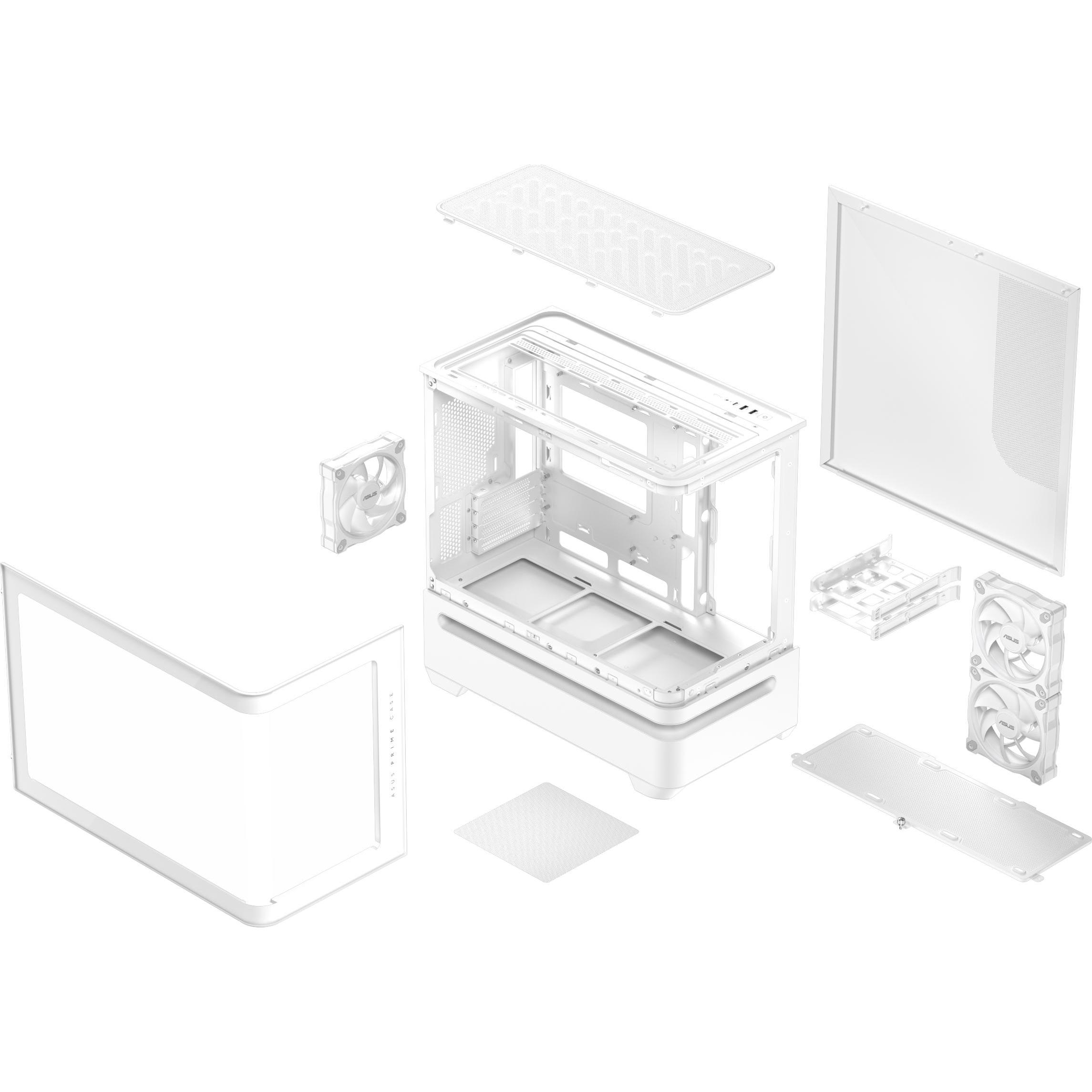 ASUS Prime Ap202 Tg Argb White, Notebook Ersatzteile, Weiss