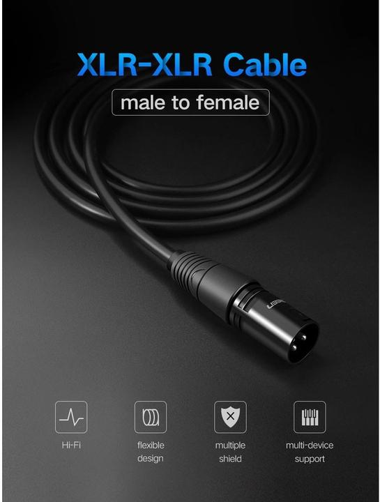 Image du produit Ugreen Xlr – Xlr (3 m, Câbles XLR)