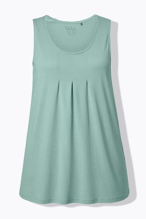 Actual product image Ulla Popken Essential Pleat Front Knit Tank (62)