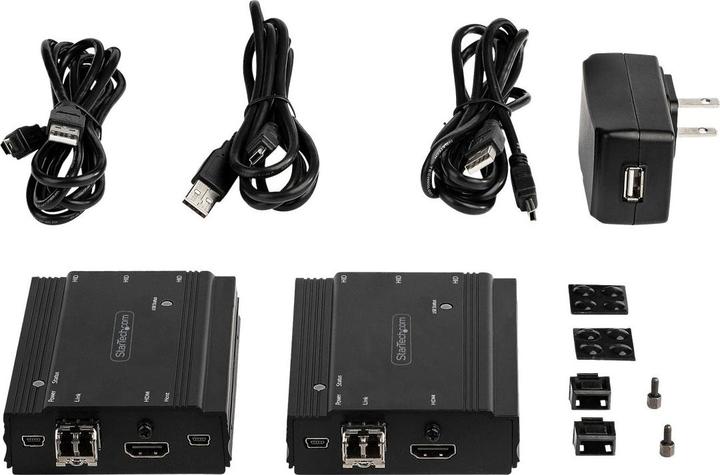 Produktbild StarTech HDMI LWL Extender - HDMI Video & USB Remote KVM Switch/Console Extender - bis zu (MultiMode) - MMF