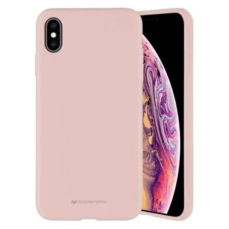 Mercury Silicone iPhone 15 Plus 6,7" różowo-piaskowy/pink-sand (Apple iPhone 15 Plus), Smartphone Hülle, Rosa