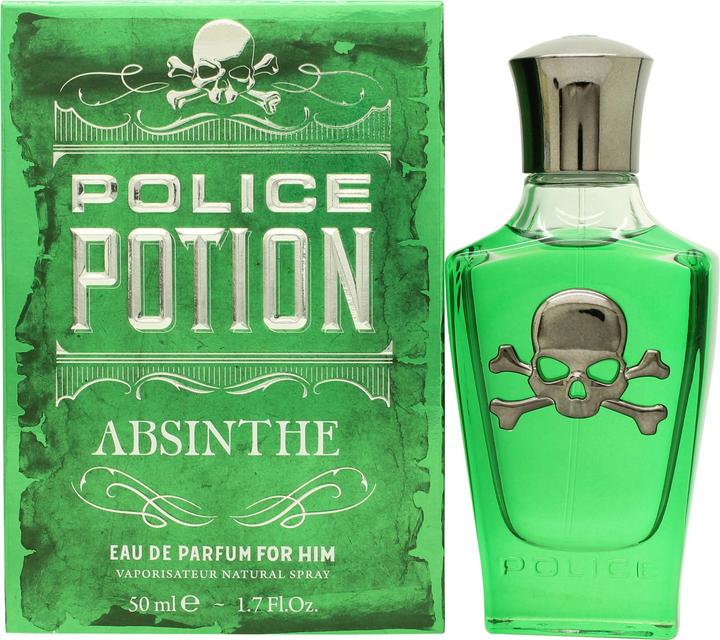 Actual product image Police Potion Absinthe For Him Eau de Parfum 50ml Spray (Eau de parfum, 50 ml)