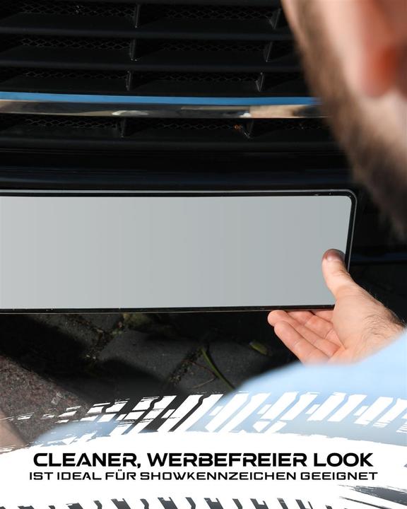 Actual product image Ivality Magnetic licence plate holder - Extension for additional / show licence plates (Front + rear, Universal)