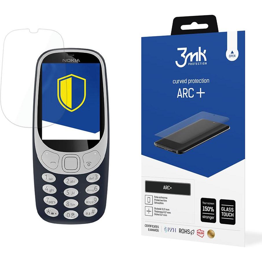 3Mk Trasparente Nokia 3310 2017 - Arc+ (1 Pz., Nokia 3310 (2017)), Pellicola Protettiva Smartphone,