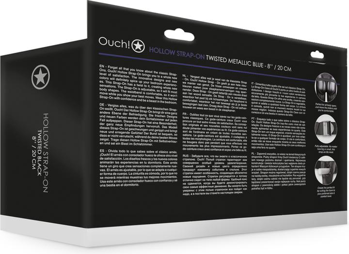 Actual product image Ouch! Twisted Hollow Strap-on - 8" / 20 cm