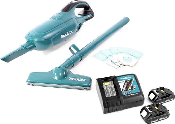 Produktbild Makita DCL 182 RY Akku Staubsauger 18 V + 2x Akku 1,5 Ah + Ladegerät