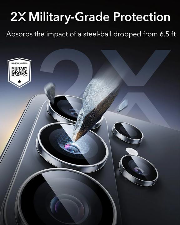 Actual product image ESR - Armorite Camera Lens Protectors - Samsung Galaxy S26 Ultra - Clear (Samsung Galaxy S26 Ultra)