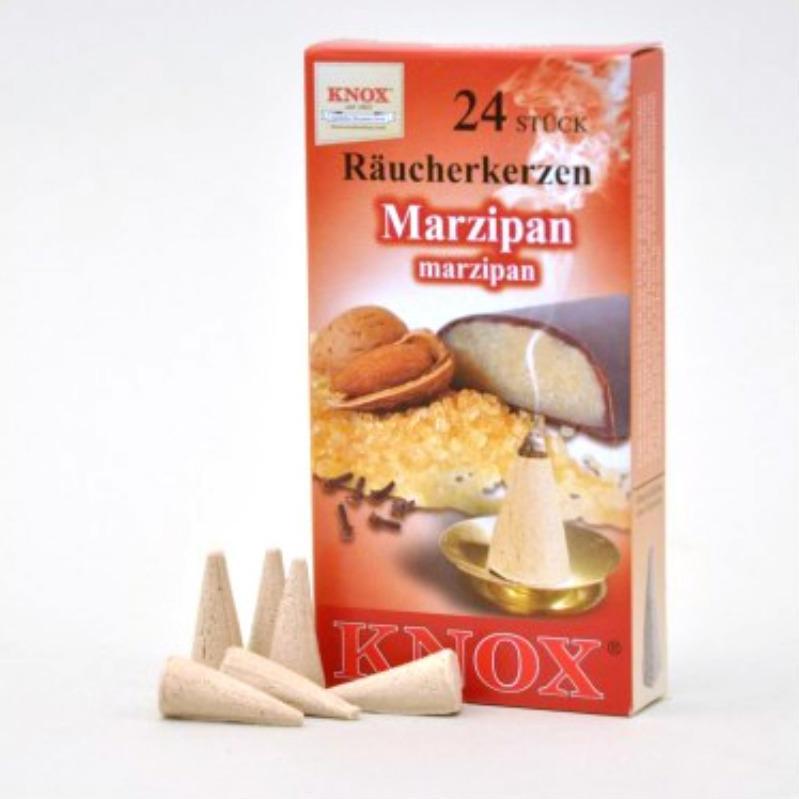 Knox, Duftkerzen, Räucherkerzen - Marzipan 24 Stk., Kegel