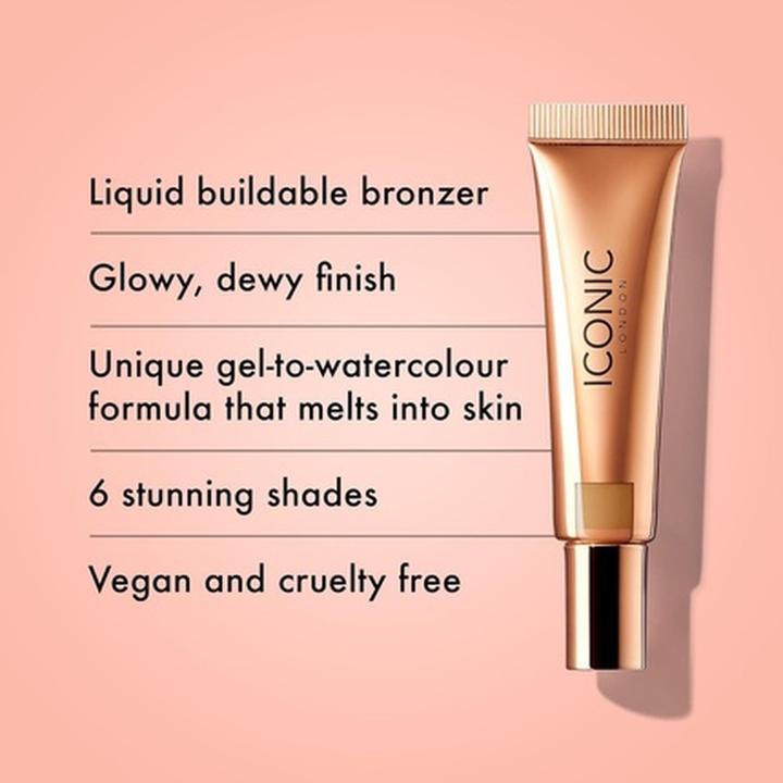 Actual product image Iconic London Sheer Bronze Liquid Bronzer for Radiant and Luminous Skin (Highlighter)
