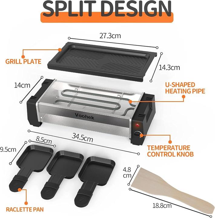 Image du produit Voohek Gril à raclette Mini