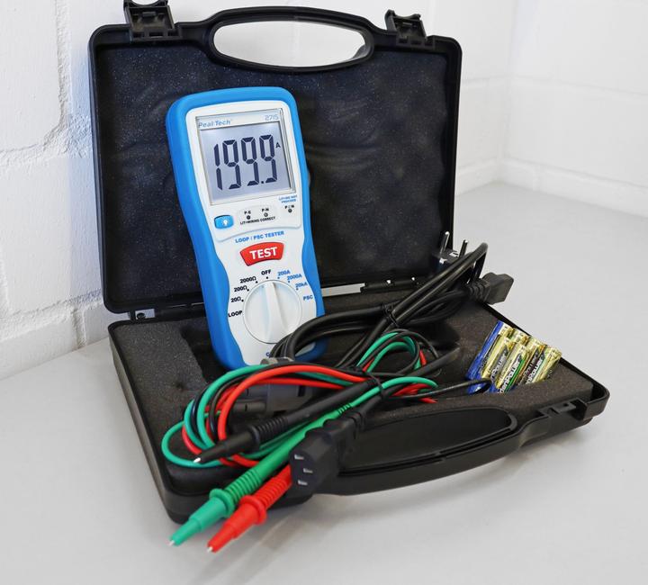 Produktbild Peaktech P 2715 Digitales LOOP/PSC Schleifenstrommessgerät (CAT III 600V)