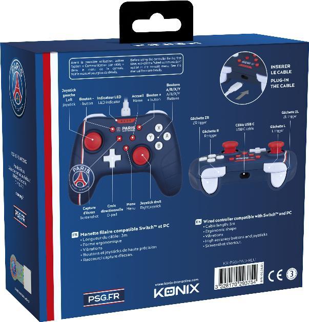 Produktbild Konix Manette filaire Switch - PSG (PC, Switch)