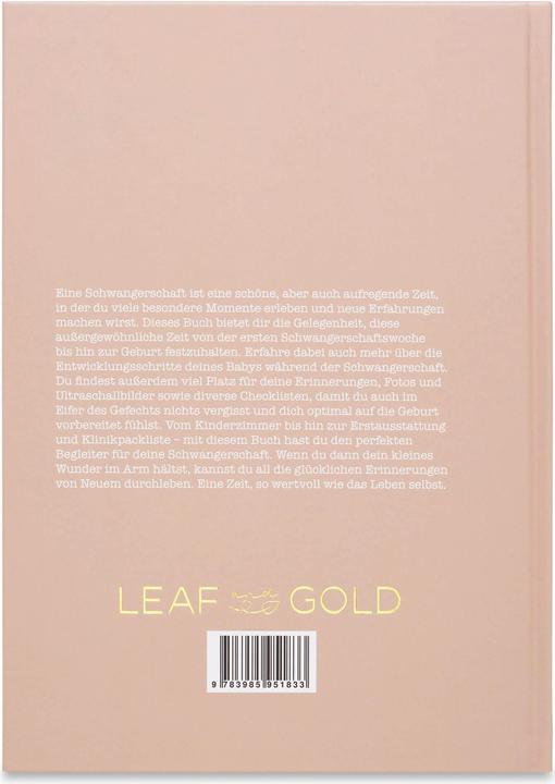 Meine Schwangerschaft (Deutsch, Leaf & Gold, 2022)