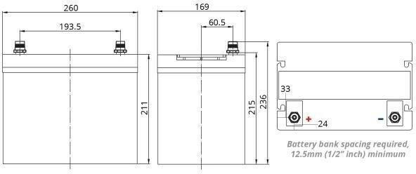 Image du produit Fullriver Batterie AGM DC85-12 (12 V, 85 Ah)