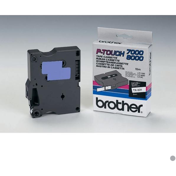 Thumbnail - Brother, Beschriftungsband, Tx-221 (0.90 cm, Schwarz, Weiss)
