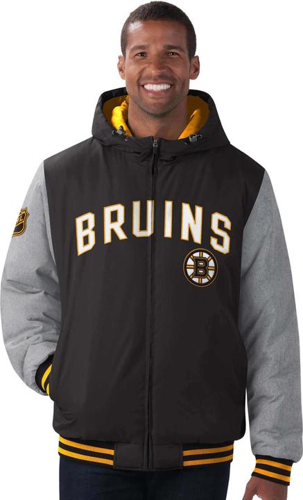 Actual product image G-III Boston Bruins Cold Front Polyfilled Jacket (L)