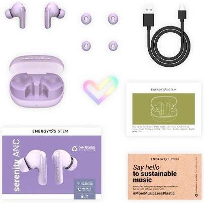 Energy Sistem True Wireless Earphones | Serenity ANC | Built-in microphone | Bluetooth | Lavender | ANC (ANC, Kabellos) (51153390)