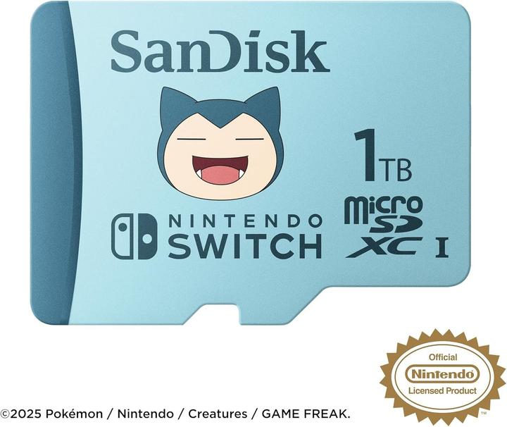 Actual product image SANDISK Nintendo Pokémon (1000 GB, microSDXC, U3, UHS-I)