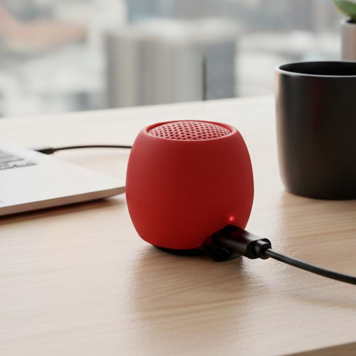 Produktbild Boompods Zero Bluetooth® Lautsprecher Freisprechfunktion, stossfest, Wasserfest Rot (5 h, Akkubetrieb)