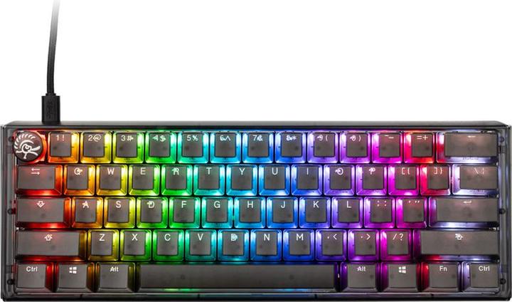 Actual product image Ducky One 3 Aura Black Mini Gaming Keyboard, RGB LED - Kailh Jellyfish Y (US) (Eng. Int., Cable)