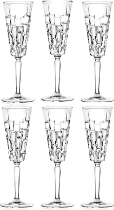 Actual product image Rcr ETNA FLUTE GOBLET 27437020006 (19 cl, 6 Glasses, Champagne glasses)