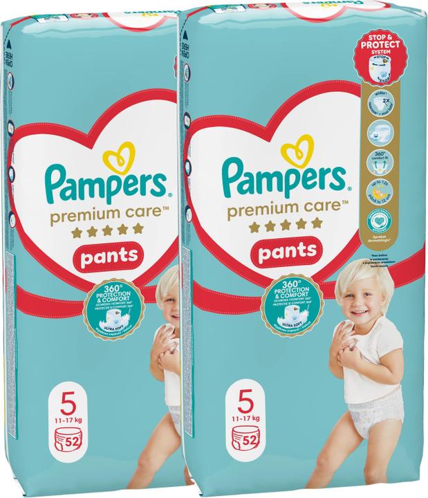 Produktbild Pampers Premium Care Pants (Gr. 5, Monatsbox, 104 Stk.)