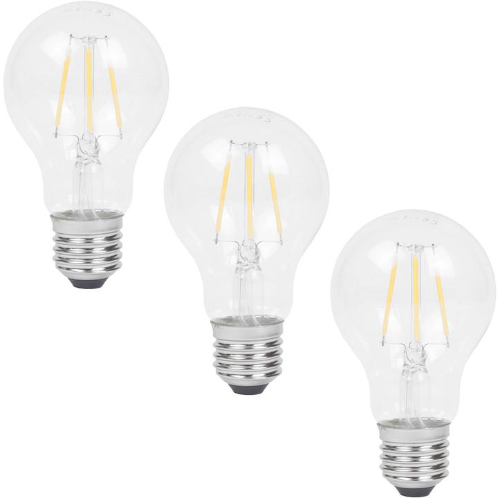 Image du produit Benson Home Ampoule LED à filament, A60, E27, 400 lm, 4 W, 2500 K, lot de 3 (E27, 400 lm, 3x)