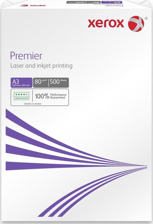 Actual product image Xerox Premier copy paper (A3, 500 Sheets, 80 g/m²)
