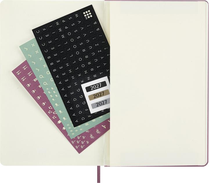 Produktbild Moleskine 12 Monate Tageskalender 2027, Large/A5, 1 Tag = 1 Seite, fester Einband, Pink (A5, 1 Tag / 1 Seite)